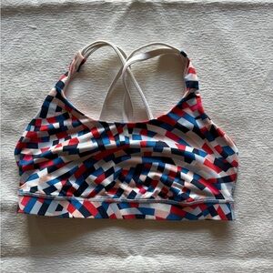 Lululemon Women’s Energy Colorful Geometric Sports Bra 10